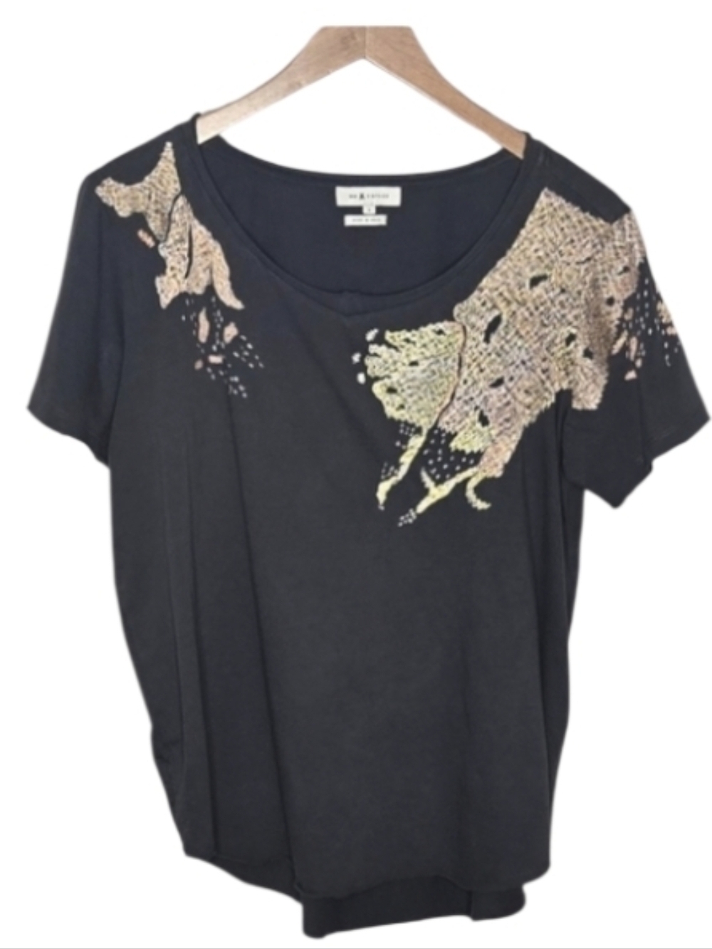 Mm Vintage Embroidered Gray T-shirt